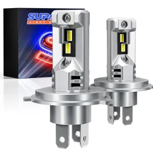 1 Pair H4/9003 LED Headlight Bulb 40W 10000 Lumens