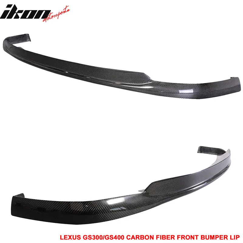 1998-2005 Lexus GS300 GS400 VIP Style Matte Carbon Front Bumper Lip