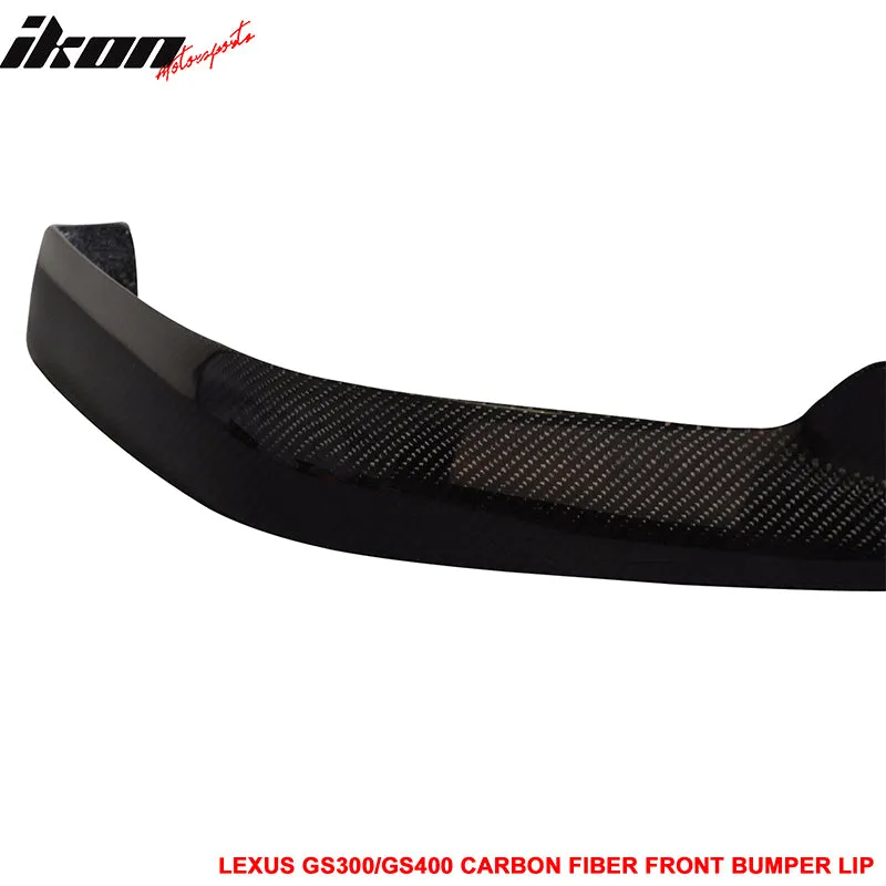 1998-2005 Lexus GS300 GS400 VIP Style Matte Carbon Front Bumper Lip