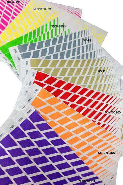 1" Progressive Stripe Tyvek Wristband