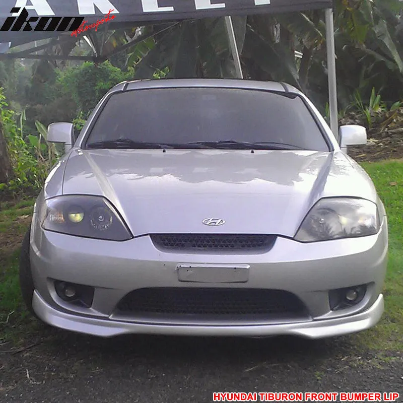 2003-2004 Tiburon Coupe 2Dr BLK Front Bumper Lip Spoiler PU