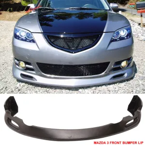 2004-2006 Mazda 3 K Style Unpainted Front Bumper Lip Chin Spoiler PU