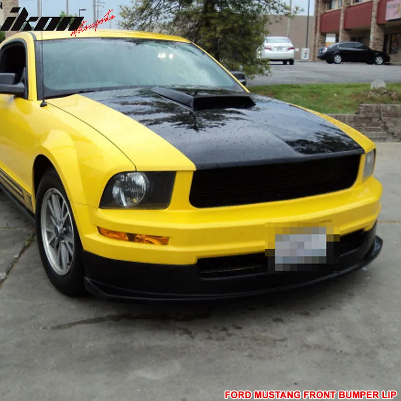 2005-2009 Ford Mustang Base Sport Style Front Bumper Lip Spoiler PU