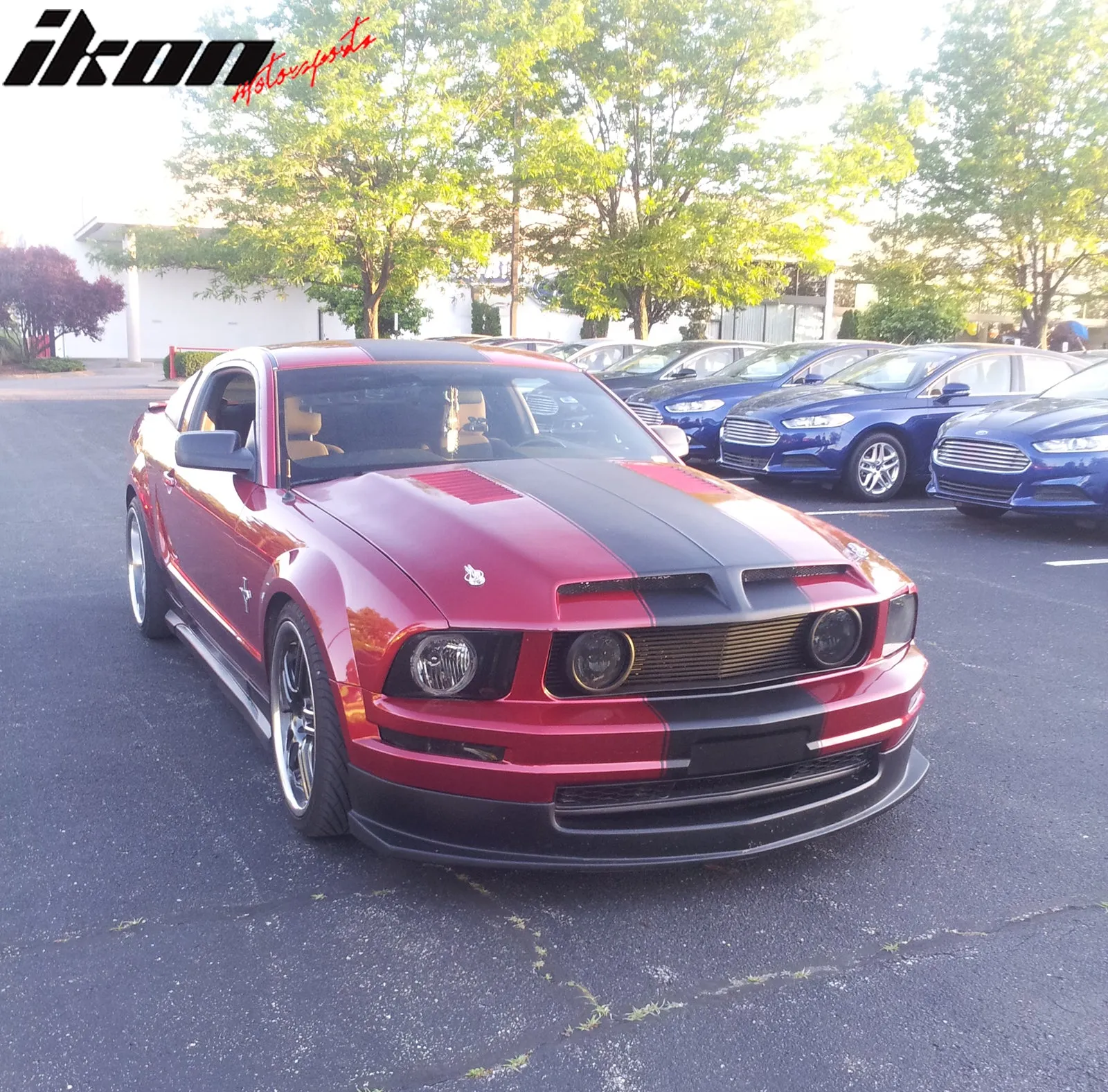 2005-2009 Ford Mustang Base Sport Style Front Bumper Lip Spoiler PU
