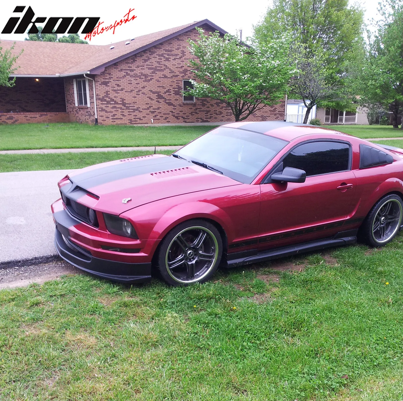 2005-2009 Ford Mustang Base Sport Style Front Bumper Lip Spoiler PU