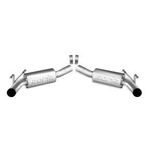 2010-2013 Camaro Exhaust Rear Section for cars w-Ground Effects - No Tips - Borla ATAK