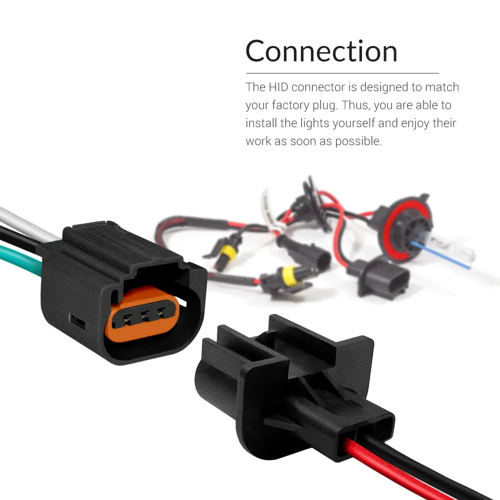 55W HID H13 (9008) Single Beam AC Conversion Kit