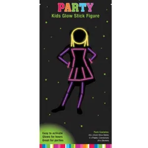 61pcs Glow Stick Figure Girl Suit