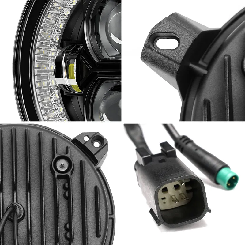 9'' RGBW LED Headlights for Jeep Wrangler JL and GLadiator JT