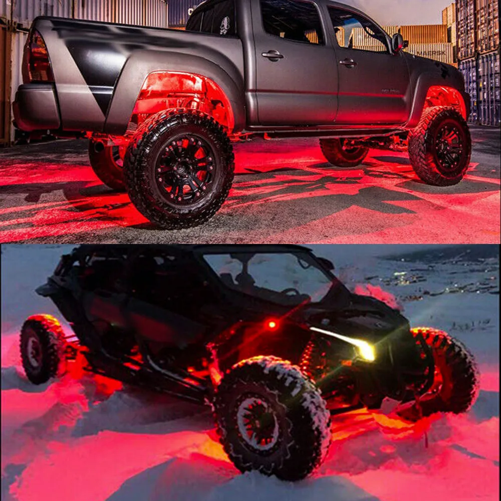 9.5cm Slim LED Side Marker Light 6LEDs Color Shell for Off-Road Jeep Rock Lamp 10pcs