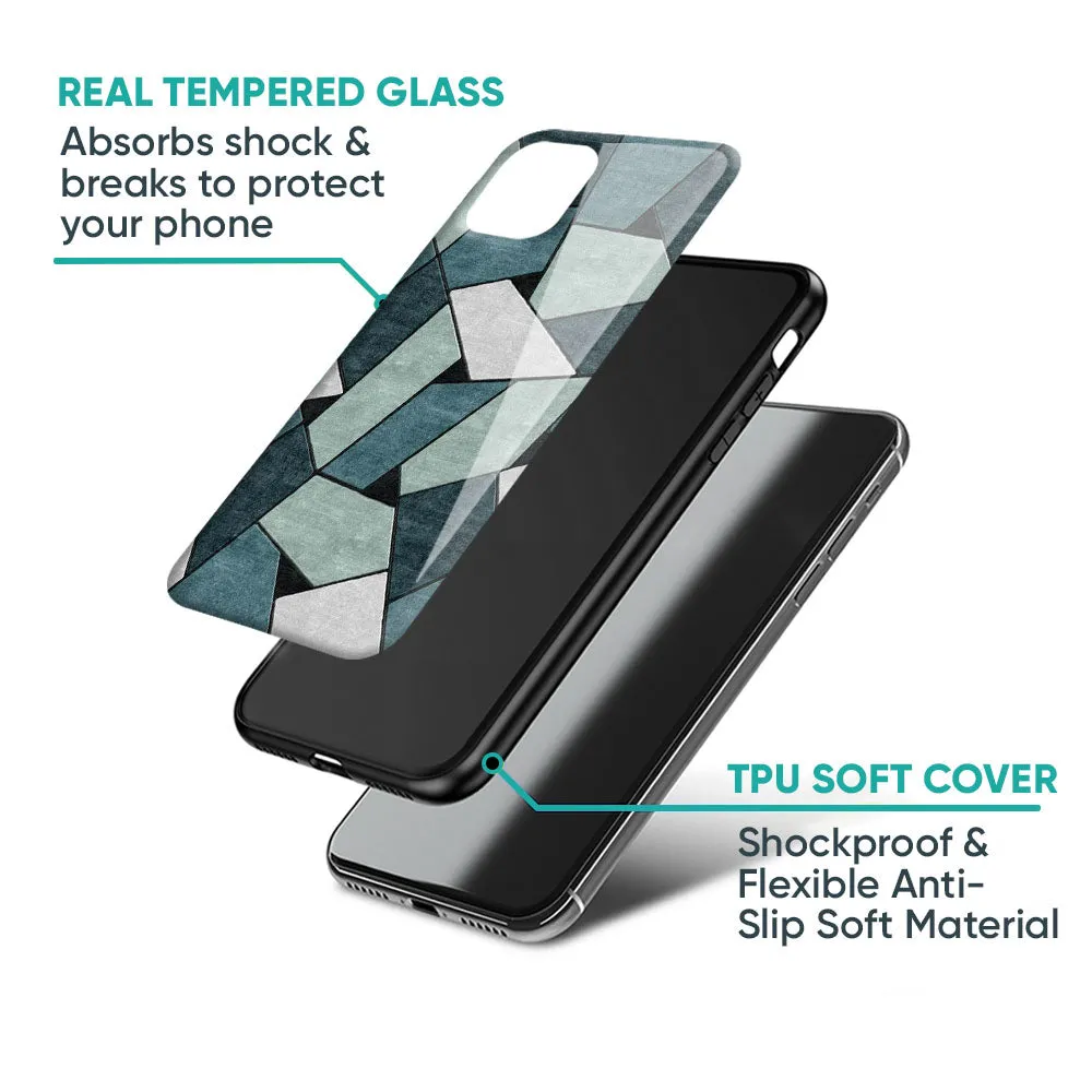 Abstact Tiles Glass Case for Oppo Reno7 5G