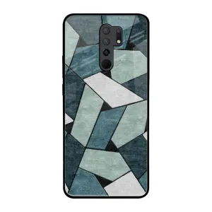 Abstact Tiles Glass Case for Poco M2