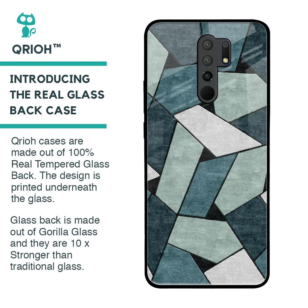 Abstact Tiles Glass Case for Poco M2