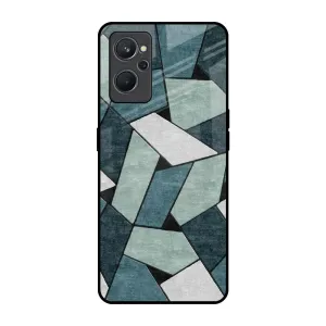 Abstact Tiles Glass Case for Realme 9i