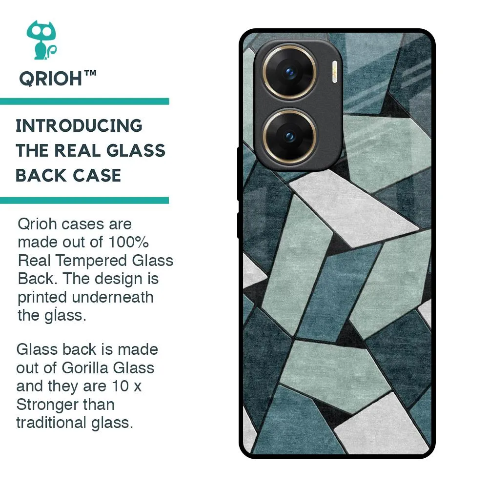 Abstact Tiles Glass Case for Vivo V29e 5G