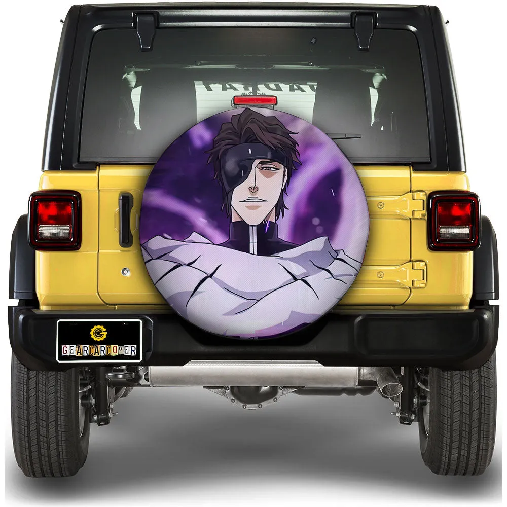Aizen Sosuke Spare Tire Covers Custom Bleach Anime Car Accessories