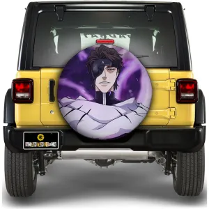 Aizen Sosuke Spare Tire Covers Custom Bleach Anime Car Accessories