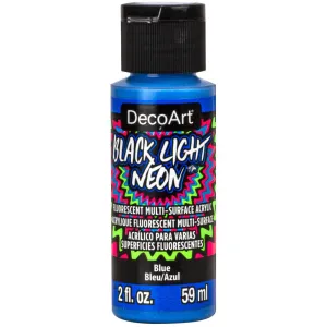 Americana Black Light Neon Acrylic Paint 2oz - Blue