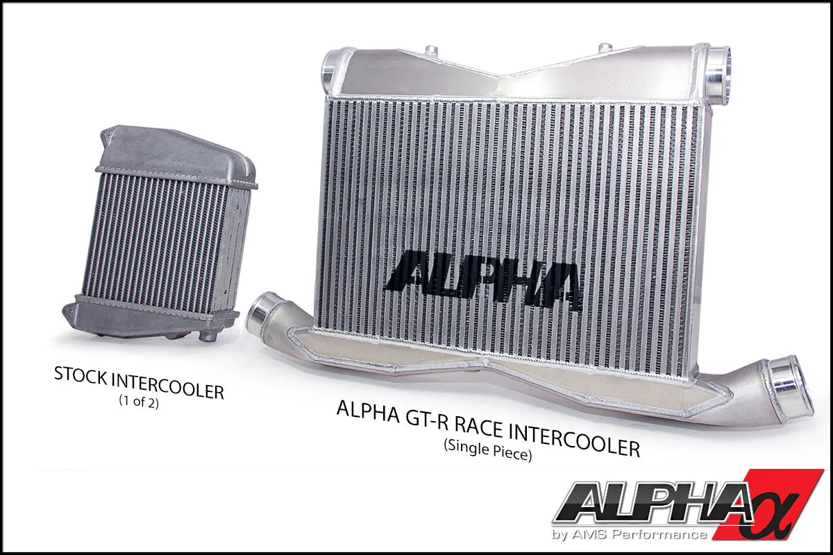 AMS ALP.07.09.0008-1 Race Front Mount Intercooler Upgrade NISSAN R35 GT-R 2009-2011 Models (With Logo)