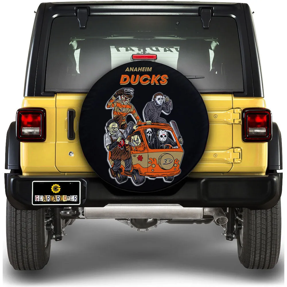 Anaheim Ducks Spare Tire Covers Horror Characters Car Accessories