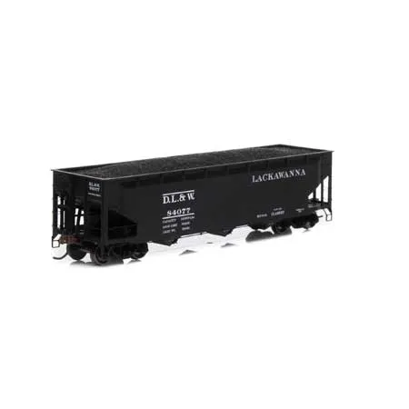 Athearn HO RTR 40' 3-Bay Offset Hopper w/Load, DL&W #84077 (ATH7046)