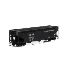 Athearn HO RTR 40' 3-Bay Offset Hopper w/Load, DL&W #84077 (ATH7046)