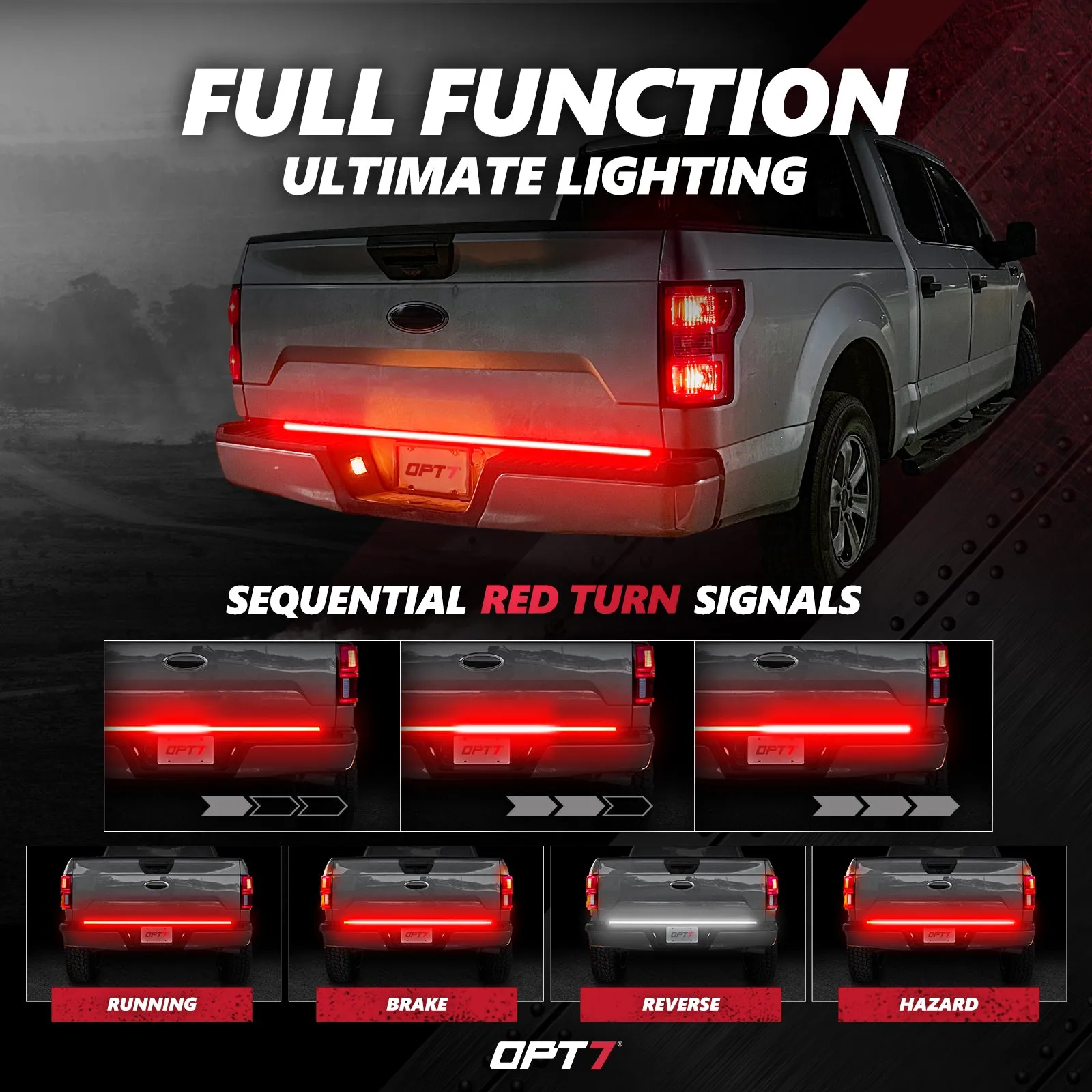 AURA LED Lighting Kit for Truck Bundle (DreamColor Underglow LED Kit - Remote Control   Tailgate Triple Light Bar   Sidekick LED Kit)