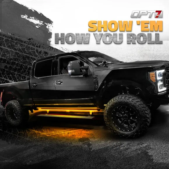 AURA LED Lighting Kit for Truck Bundle (DreamColor Underglow LED Kit - Remote Control   Tailgate Triple Light Bar   Sidekick LED Kit)