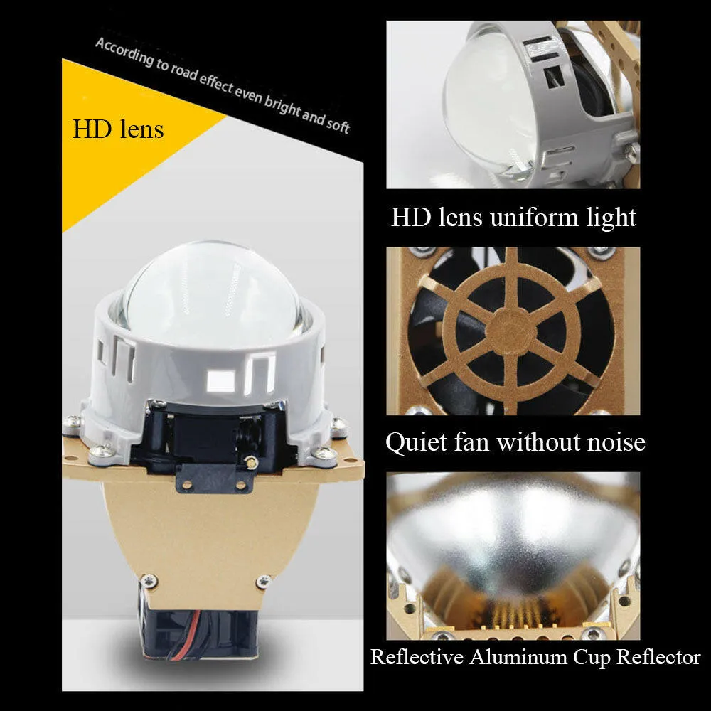 Bi-led Lens LED Projector Headlight Retrofit Kit