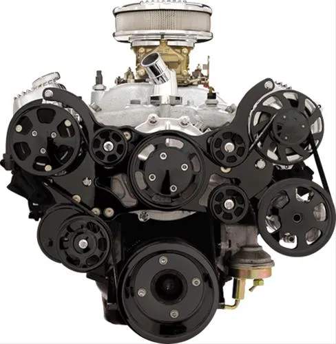 Billet Specialties Tru Trac Serpentine Systems with A/C BLK14900PA