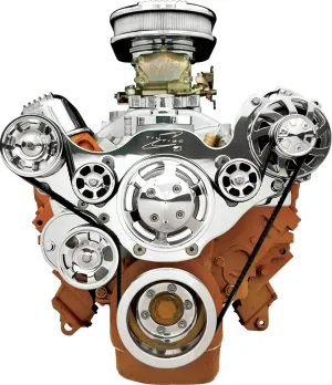 Billet Specialties Tru Trac Serpentine Systems without A/C 13825A