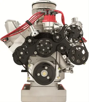Billet Specialties Tru Trac Serpentine Systems without A/C BLK14705