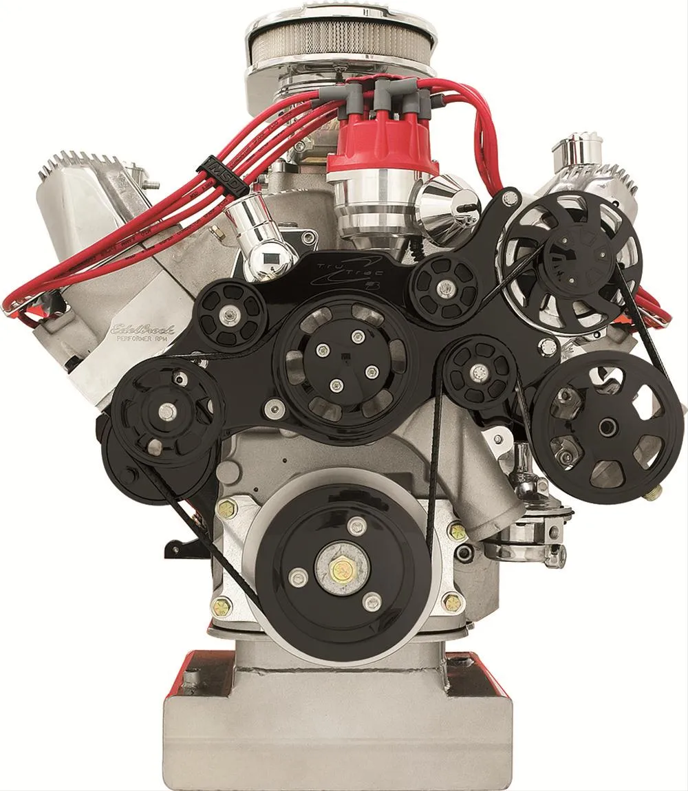 Billet Specialties Tru Trac Serpentine Systems without A/C BLK14705