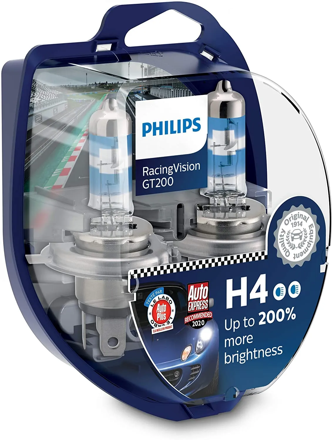 Caddy MK3 MK4 Philips Racing Vision GT200 H4 Bulbs