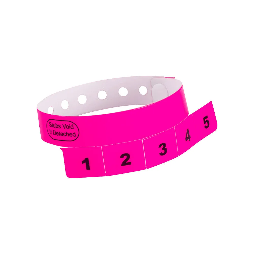 CASH TAG 3 Tabs Vinyl Wristbands 500 Box