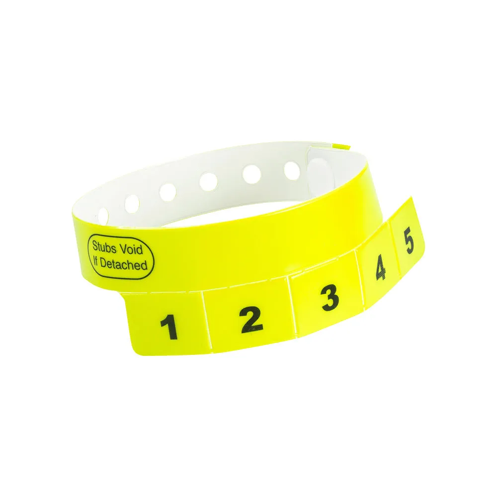CASH TAG 3 Tabs Vinyl Wristbands 500 Box