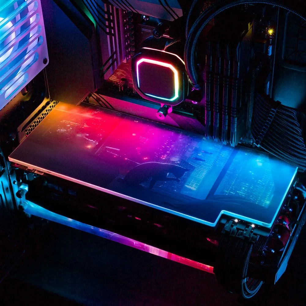 Cat On Bed RGB GPU Backplate