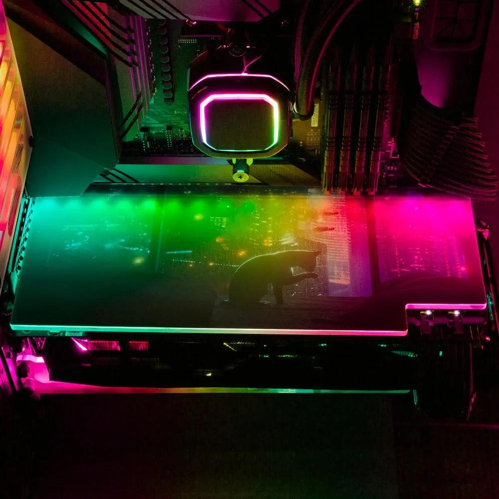 Cat On Bed RGB GPU Backplate