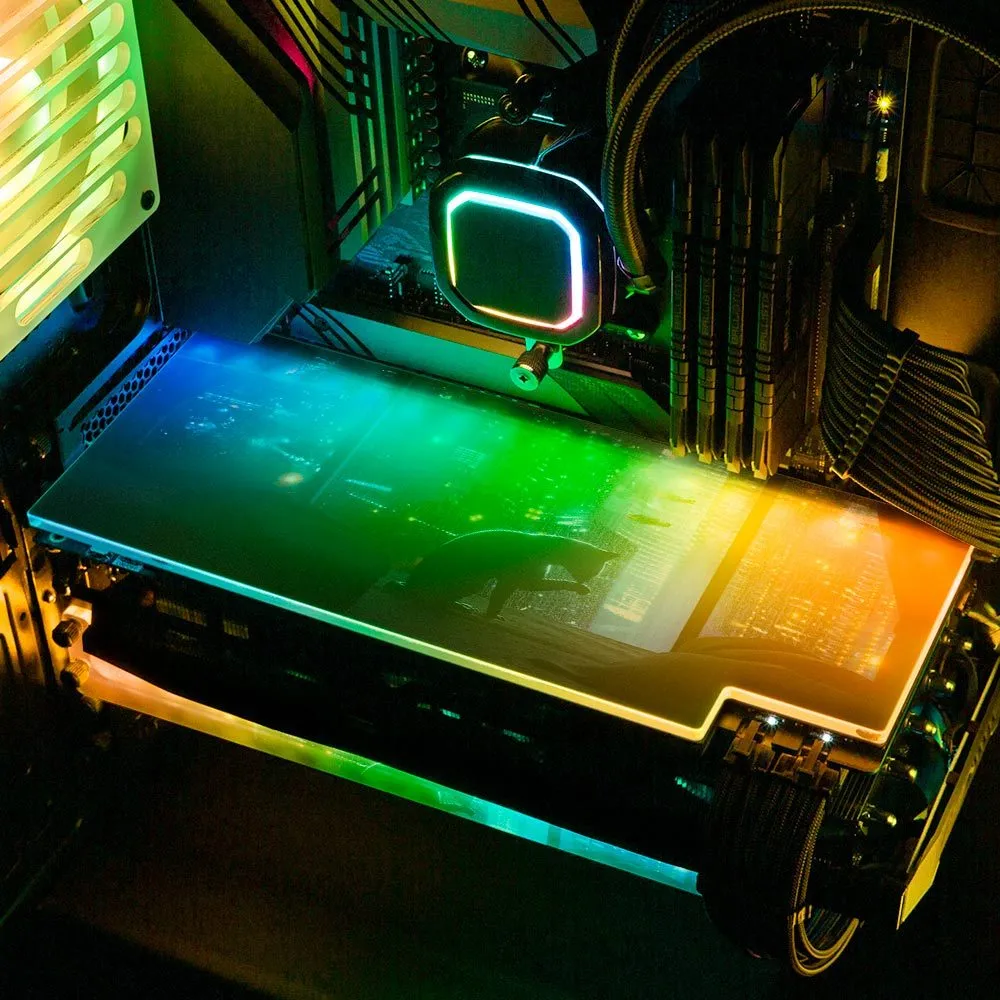 Cat On Bed RGB GPU Backplate