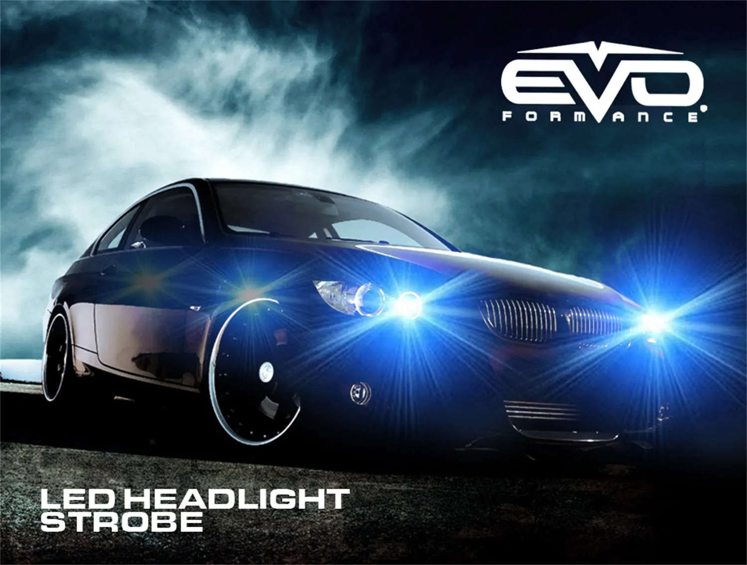 Cipa USA 93195 EVO Formance LED Headlight Strobe; Blue;
