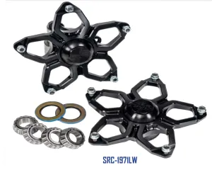 DMI Midget Black Widow Hub Set - Lightweight Black