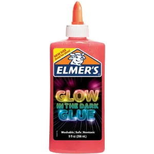 Elmer's Glow In The Dark Liquid Glue 9oz - Pink