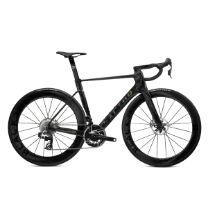 FACTOR OSTRO VAM Road Bike Shimano Sram Red E1 Power Meter Black Inc Wheels - Black/Black