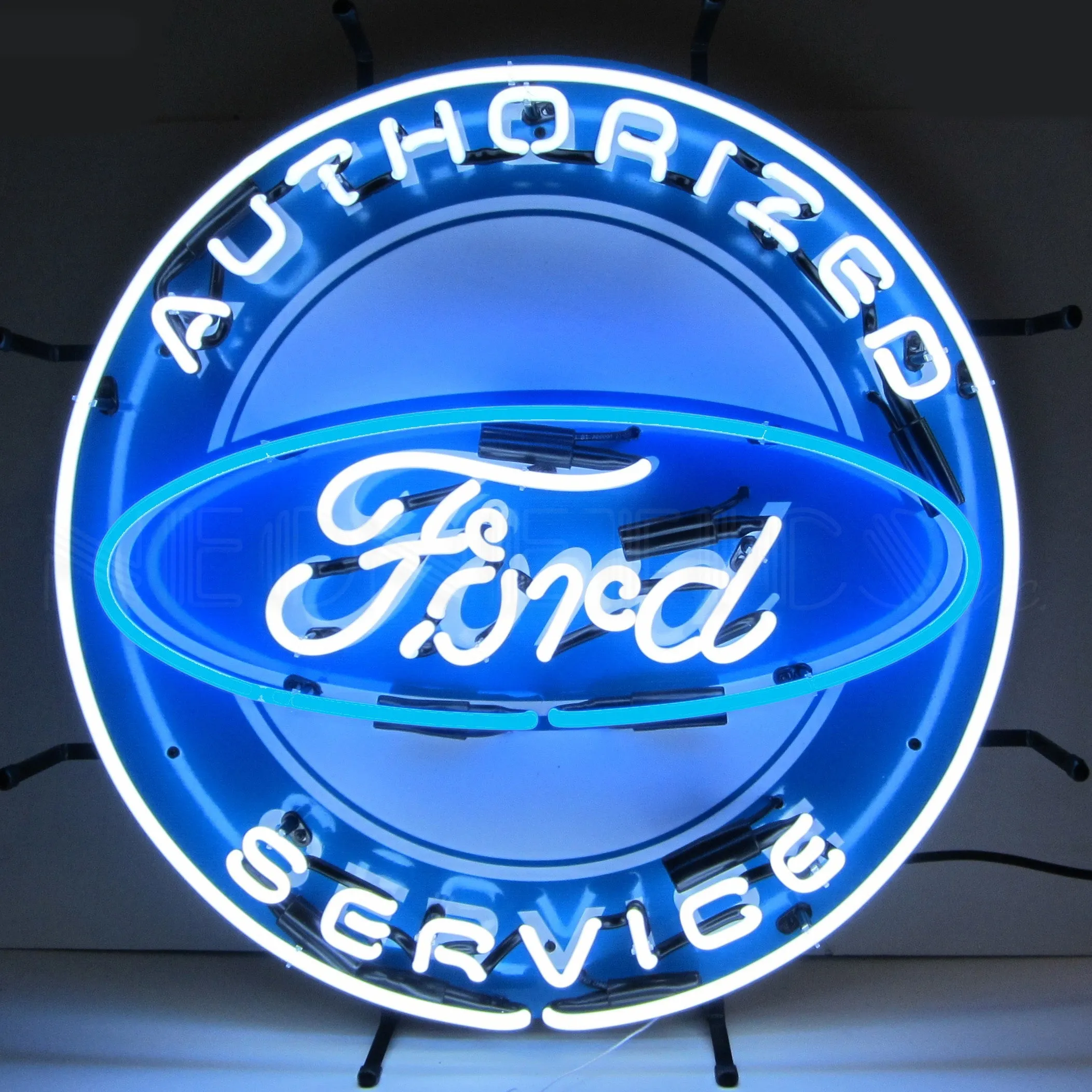 FORD SERVICE NEON SIGN WITH BACKING