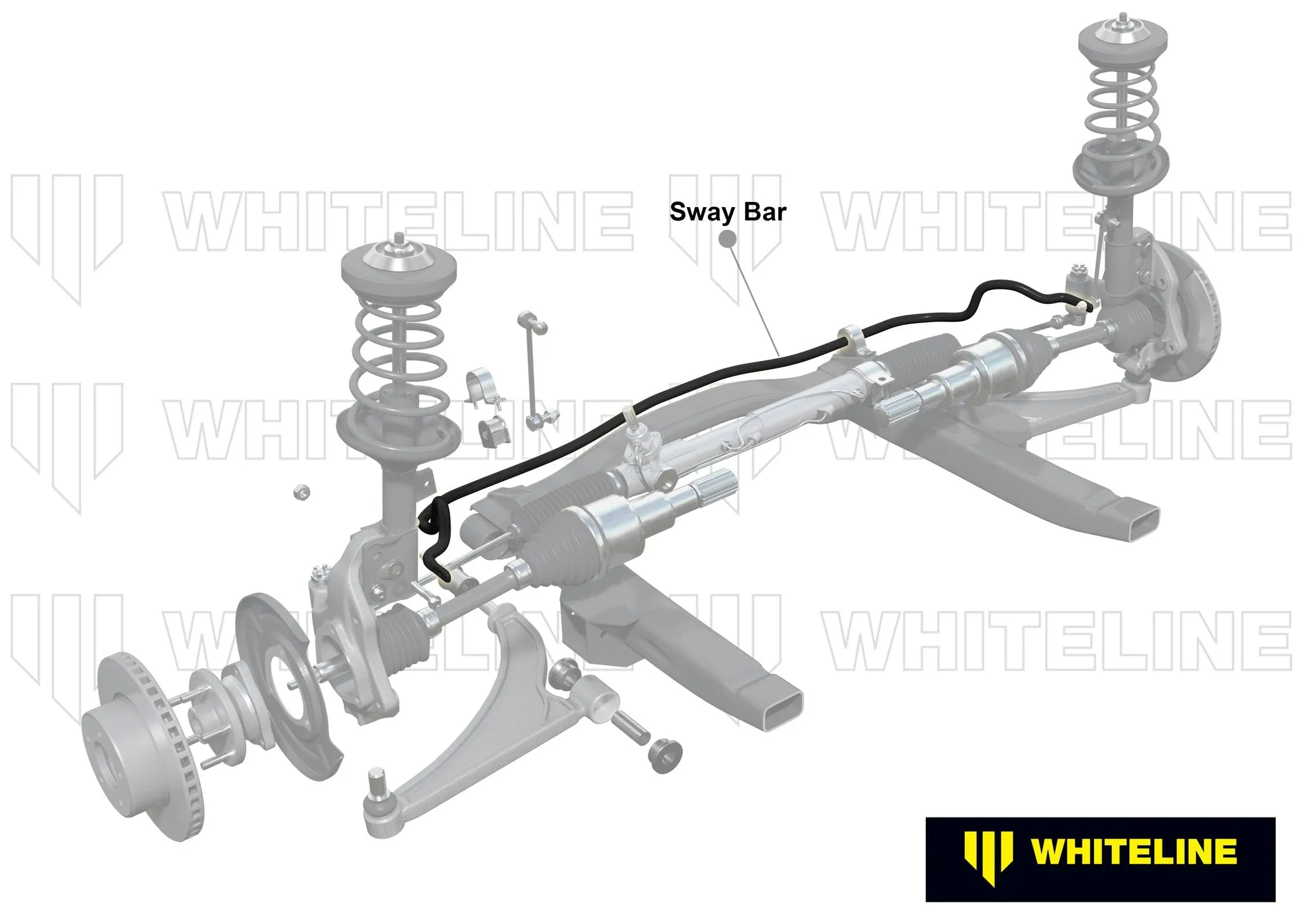 Front Anti-Roll Bar 27mm Heavy Duty Blade Adjustable Mitsubishi Lancer Evolution X 2009-2016 - WhiteLine