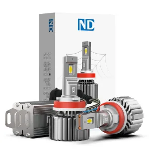 H11 LED headlight bulbs 140W 16800LM  6500K White | NAOEVO ND Series, 2 Bulbs