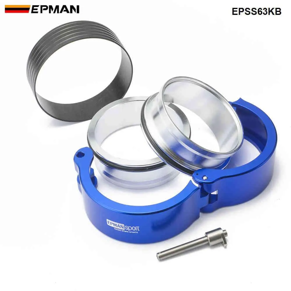 HD Clamp System Assembly Exhaust V-band Clamp Quick Release For 2.5 OD Exhaust / Intercooler Pip/Turbo EPSS63KB