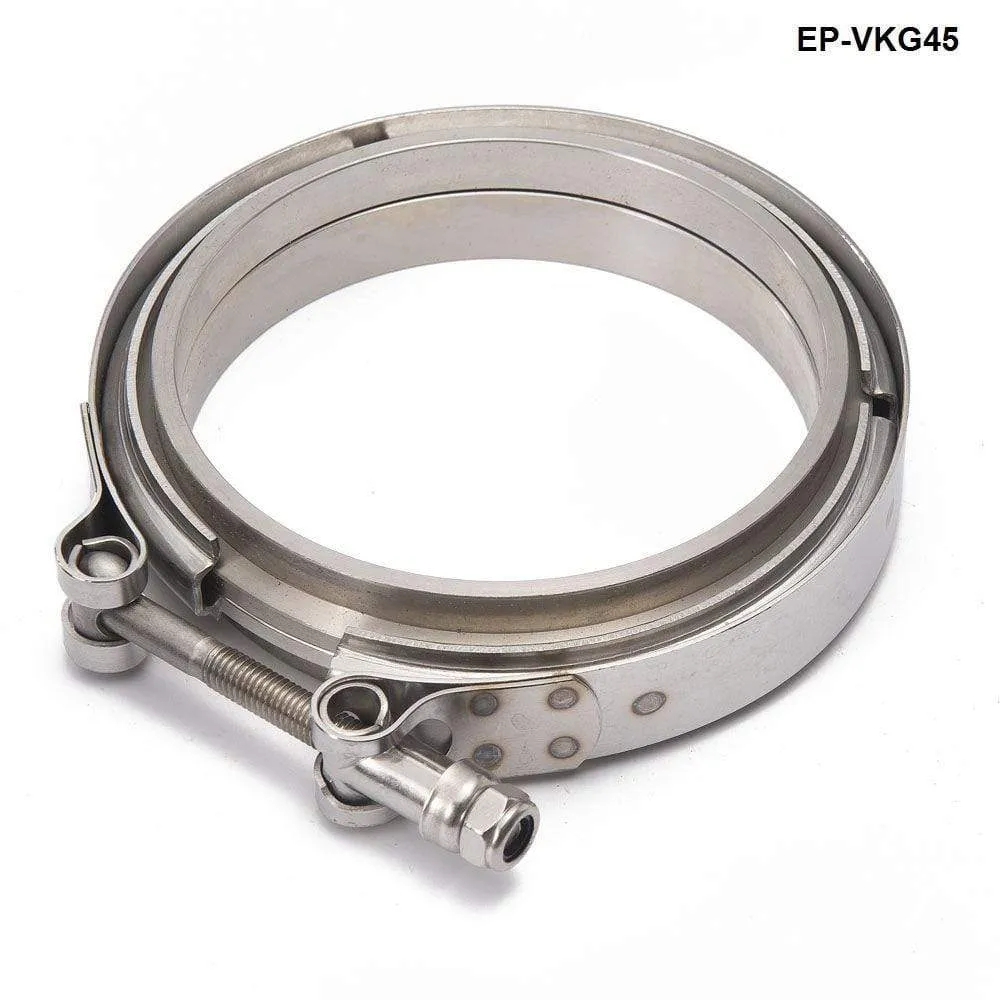 HD Clamp System Assembly Exhaust V-band Clamp Quick Release For 2.5 OD Exhaust / Intercooler Pip/Turbo EPSS63KB