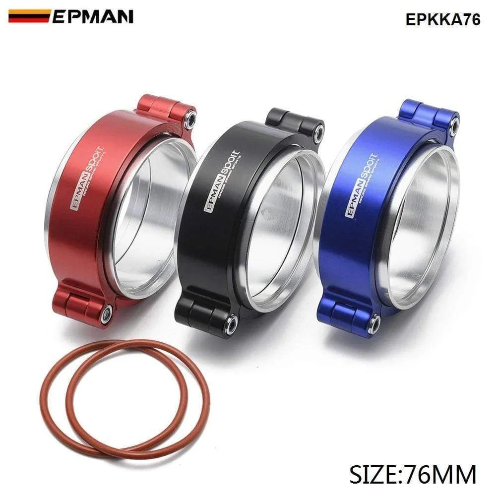 HD Clamp System Assembly Exhaust V-band Clamp Quick Release For 2.5 OD Exhaust / Intercooler Pip/Turbo EPSS63KB