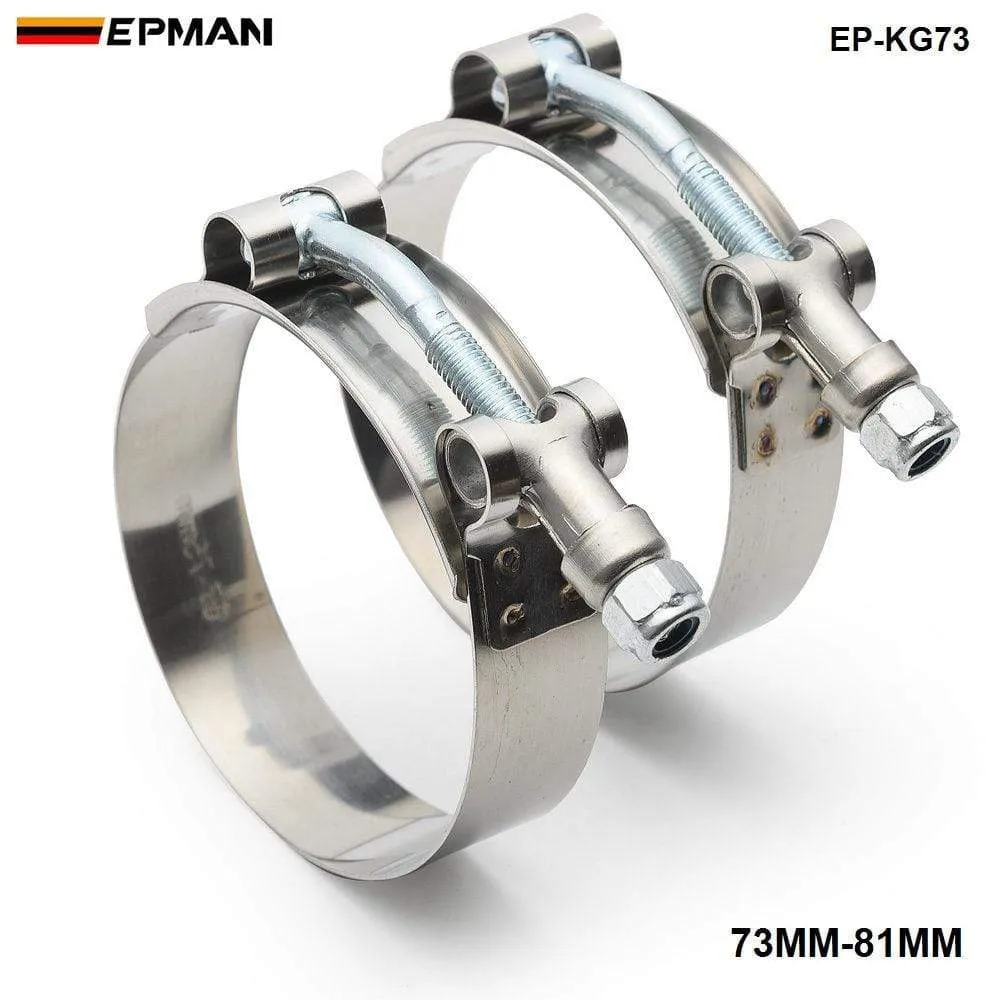 HD Clamp System Assembly Exhaust V-band Clamp Quick Release For 2.5 OD Exhaust / Intercooler Pip/Turbo EPSS63KB